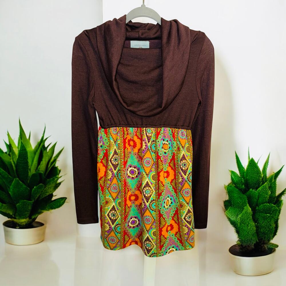 Judith March - Anthropologie Chocolate Cowl Neck Sweater Dress Size Small NEW